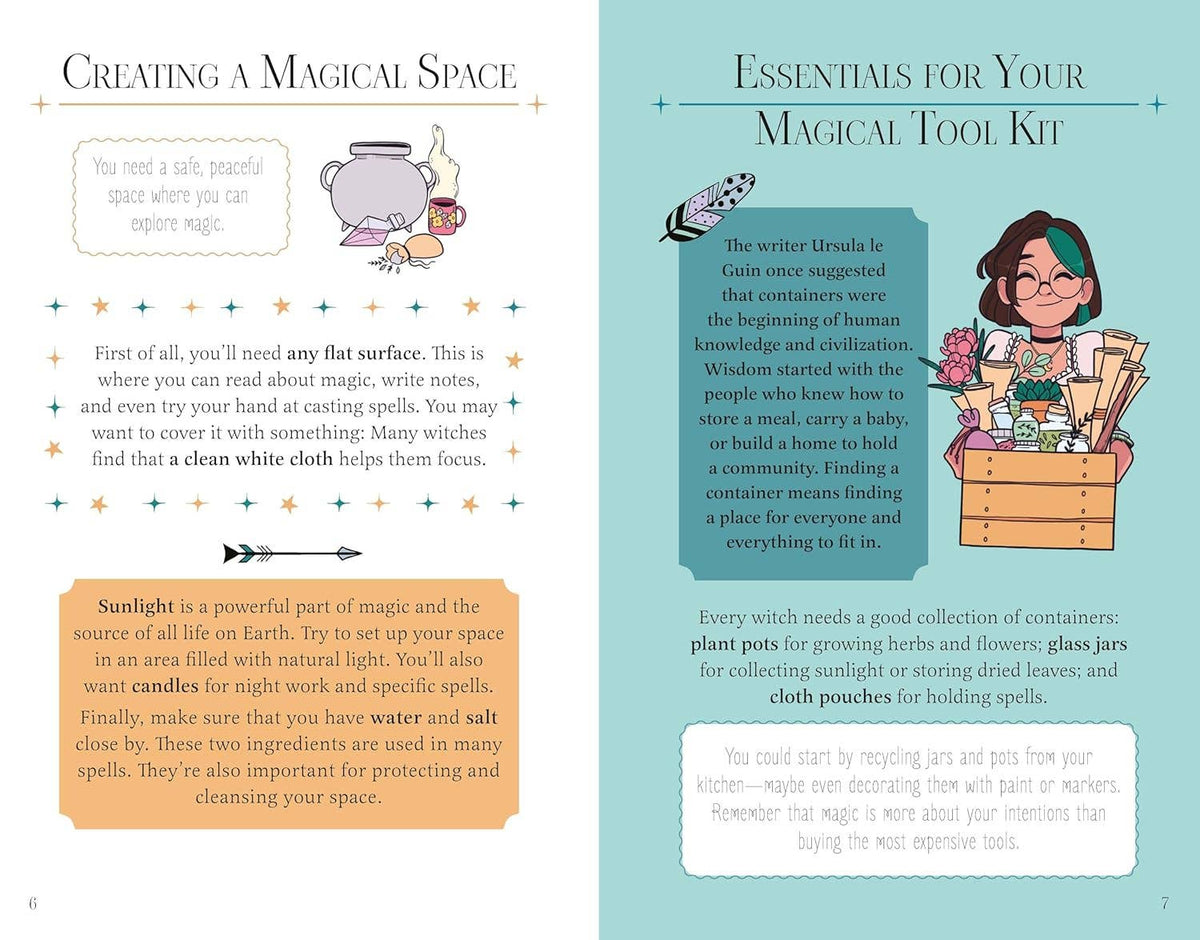 Girls' Guide To Magic: Inspirational Book with 52 Spell Card