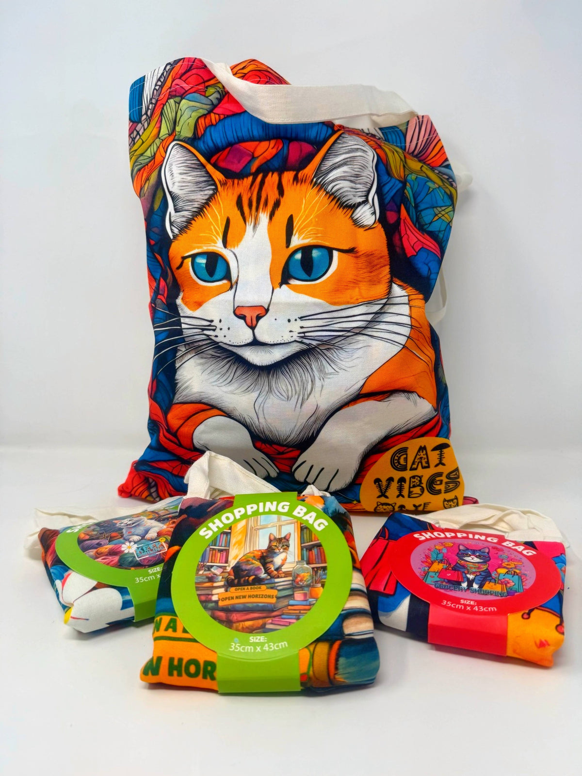 Cat Design Tote Bag