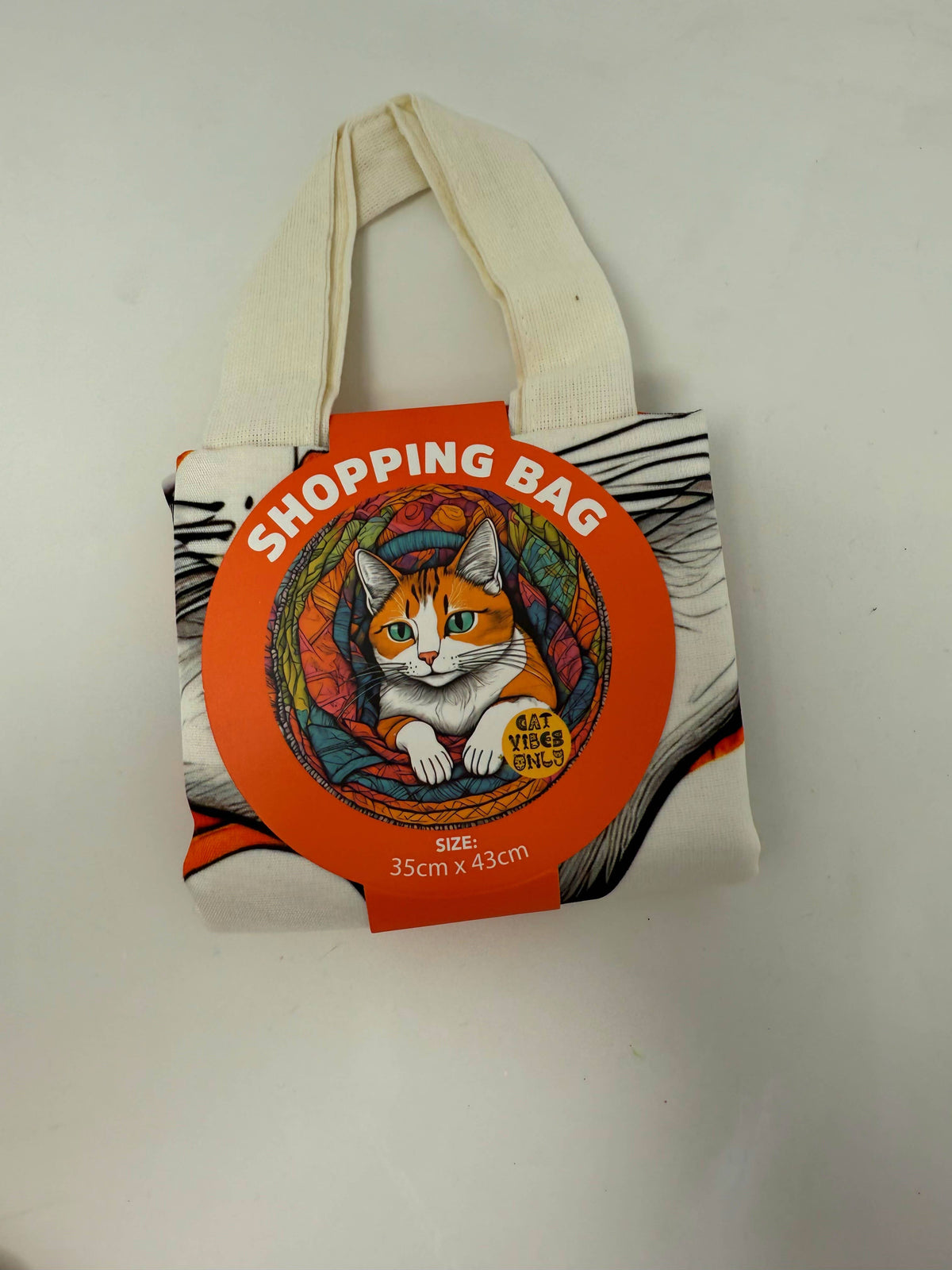 Cat Design Tote Bag
